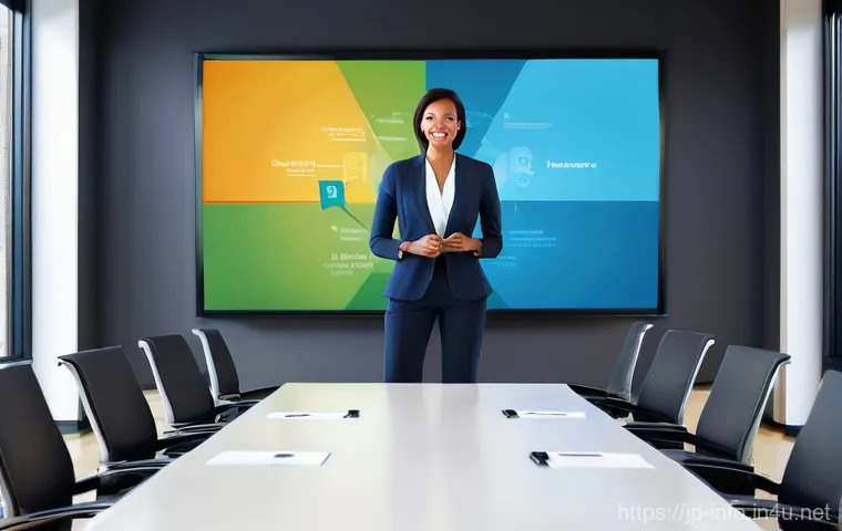 정보처리 자격증 취득 후 이직과 경력 관리 팁 - A dynamic and diverse team of IT professionals, all fully clothed in modern business casual wear, co...