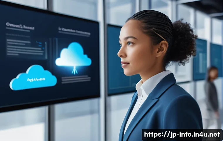 정보처리 실기 시험에서 가장 어려운 문제 해설 - **Generative AI and Cloud Revolution:**
    "A vibrant, high-resolution digital illustration depicti...