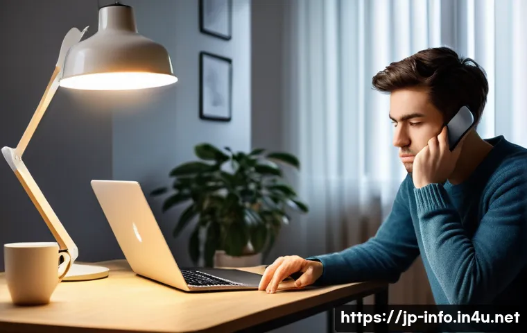 정보처리 실무에서 경험한 네트워크 문제 해결 - **Prompt:** A young adult, either male or female, sitting at a desk in a cozy, well-lit home office....